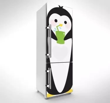 Koelkast sticker Pinguin Diepvries - TenStickers