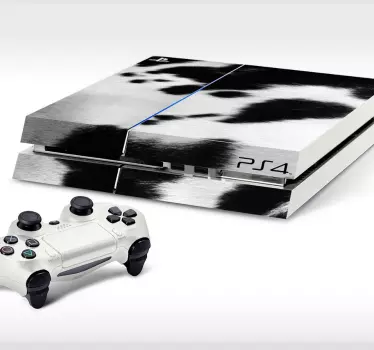 Sticker Playstation 4 koeien huid - TenStickers