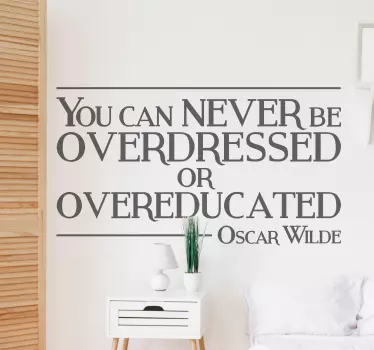 Sticker quote Oscar Wilde - TenStickers