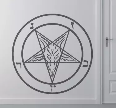 Sticker satanistisch symbool satan - TenStickers
