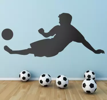 Sticker schaduw voetballer - TenStickers