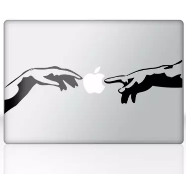 Sticker Schepping Adam Michelangelo Apple MAC - TenStickers