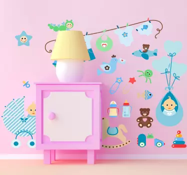 Sticker set decoratie babykamer - TenStickers