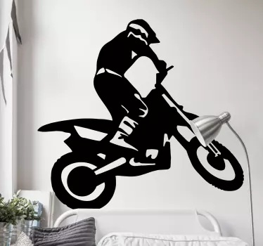 Sticker silhouette crossmotor - TenStickers