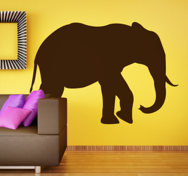 Sticker silhouette olifant - TenStickers