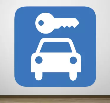 Sticker teken parkeerplaats parking - TenStickers
