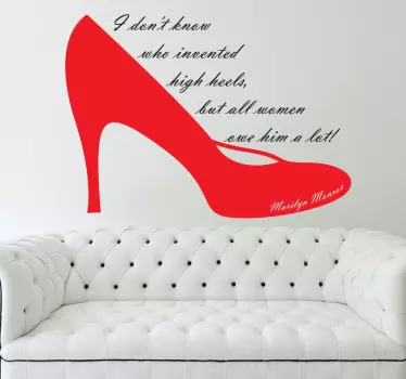 Sticker tekst Marilyn Monroe - TenStickers
