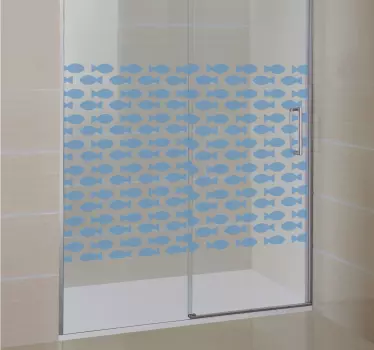 Douchewand sticker visjes - TenStickers
