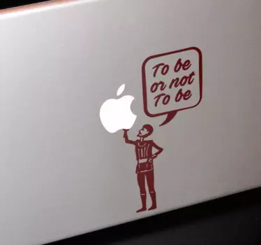 Sticker voor laptop shakespear - TenStickers