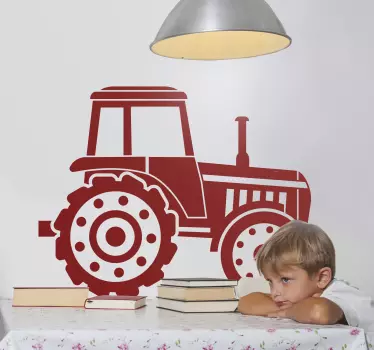 Sticker vrachtwagen en bestelwagen tractor silhouet kunst - TenStickers