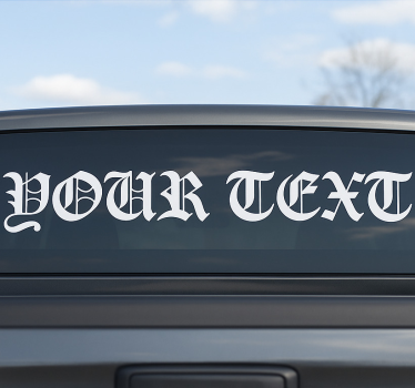 Sticker vrachtwagen en bestelwagen truck tekst - TenStickers