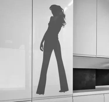 Sticker vrouw silhouette - TenStickers