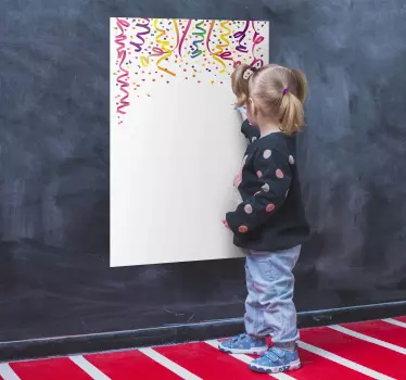 Sticker whitebord versiering slingers - TenStickers