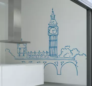 Sticker woning Big Ben - TenStickers