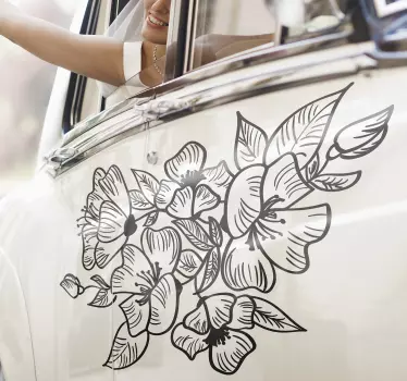 Bruiloft stickers planten - TenStickers