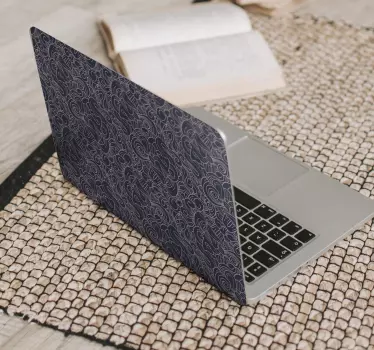 Stickers voor laptop Abstract sierpaisley - TenStickers