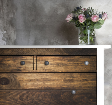 Stickers voor op meubels Oud houten effect - TenStickers