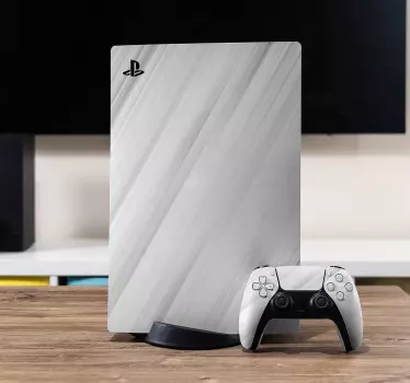 Strakke witte hoes ps5 sticker - TenStickers