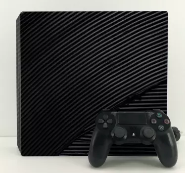 Strakke zwarte textuur ps4 sticker - TenStickers