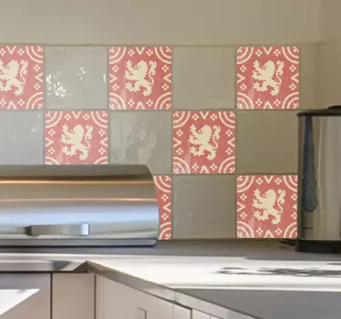 Tegelsticker Vlaamse Leeuw - TenStickers