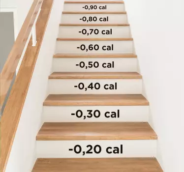 Tekst sticker trap calorieën - TenStickers