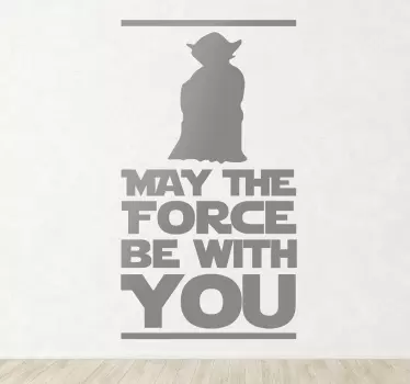 Tekststicker Yoda Star Wars - TenStickers