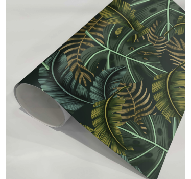 Tropisch blad meubel sticker - TenStickers