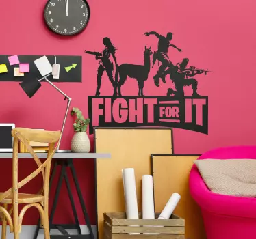 Vecht ervoor Decoratie sticker games - TenStickers