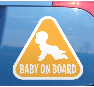 Veiligheidsbabybord sticker baby aan board - TenStickers