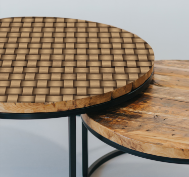 Verweven hout Meubelsticker - TenStickers