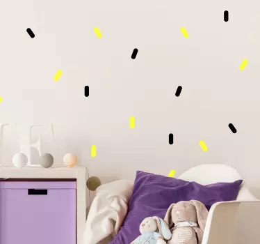 Vinyl stickervel kleuren kleurrijke stippen compositie - TenStickers