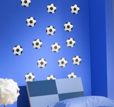 Muursticker kinderkamer voetbal voetballen - TenStickers