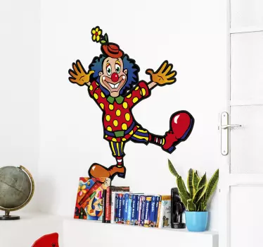 Vrolijke Muursticker Clown - TenStickers