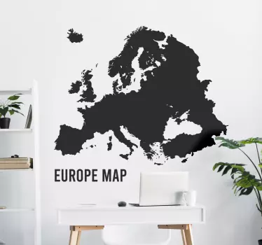 Wereldkaart muursticker Politieke europa kaart - TenStickers