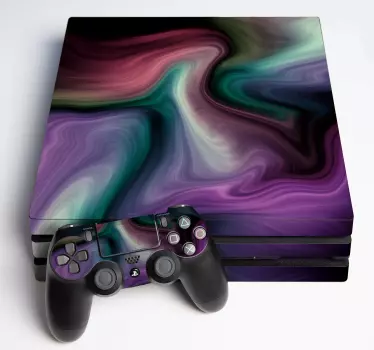 Wervelende kleurrijke patronen ps4 sticker - TenStickers