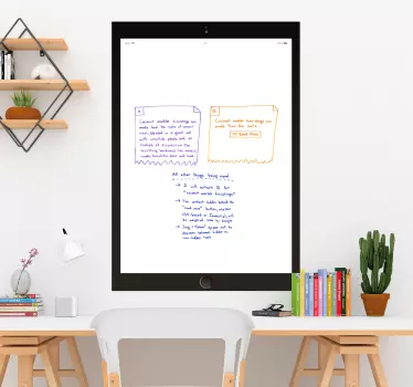 Kantoor stickers tablet design - TenStickers