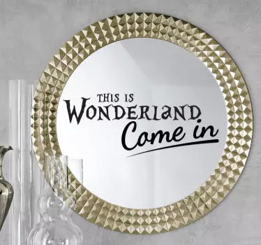 Wonderland Decal - TenStickers