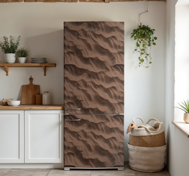 Zand textuur koelkast sticker - TenStickers