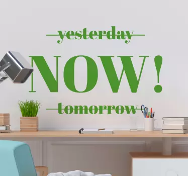 Zin minimalisme motiverende zelfklevende sticker - TenStickers