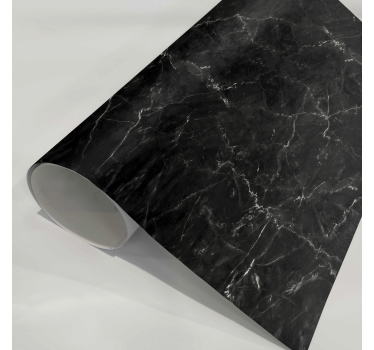 Zwart marmer meubel sticker - TenStickers