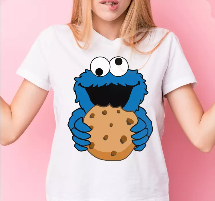 Kinderen t-shirt gelukkige koekjesmonster - TenStickers