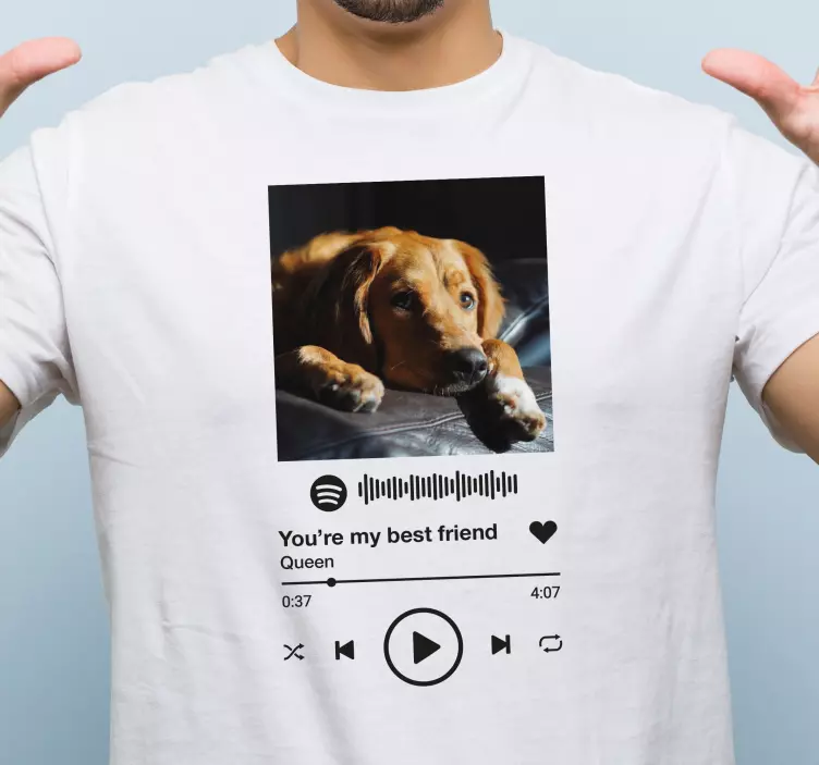 Spotify beste vriend eerbetoon t-shirt moeders en dochters - TenStickers