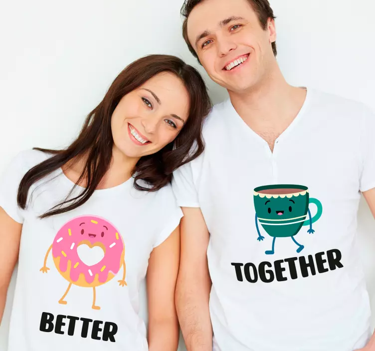 Beter samen koppels t-shirts - TenStickers