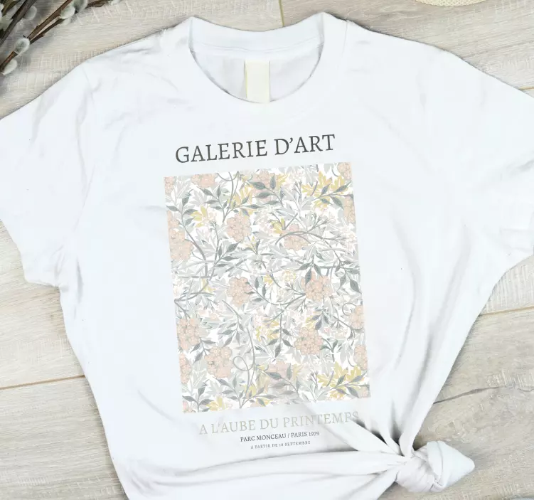 Bloemen galerie d'art t-shirt - TenStickers