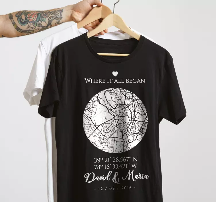 Koppels T-shirts waar het allemaal begon - TenStickers