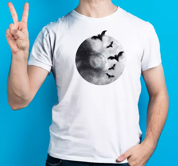 Maanverlicht T-shirt Halloween - TenStickers