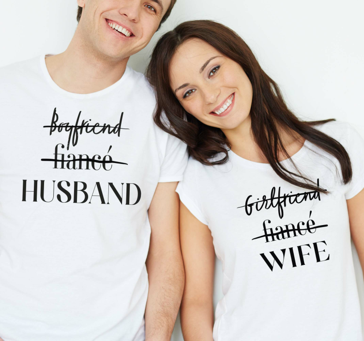 Man en vrouw koppels t-shirts - TenStickers
