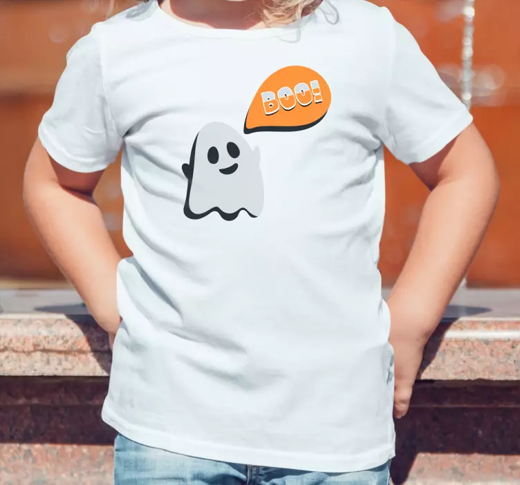 Schattig spook-t-shirt kinderen t-shirt - TenStickers