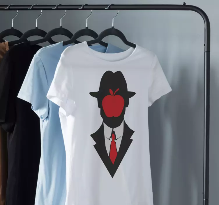 T-shirt appel man silhouet - TenStickers