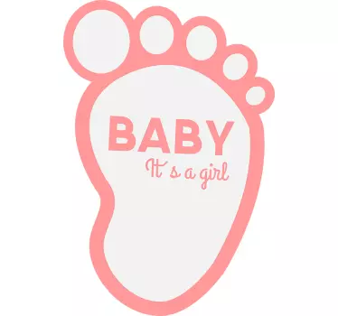 Baby t-shirt baby voetafdruk viering - TenStickers